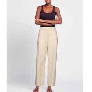6397 Straight Leg Casual Pants 100% Cotton Beige Size 8